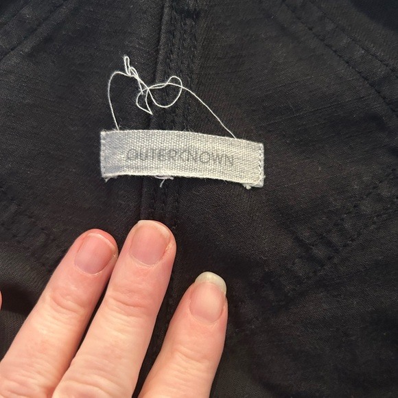 Outerknown black voyage overalls raw hem - Picture 5 of 6